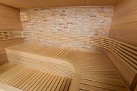 finisare interioara sauna de lux